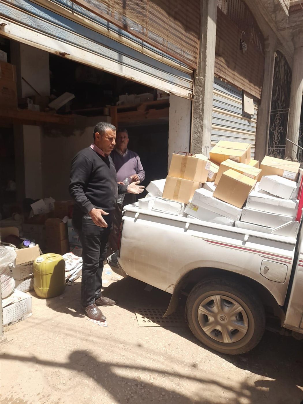جانب من المضبوطات في الحملة