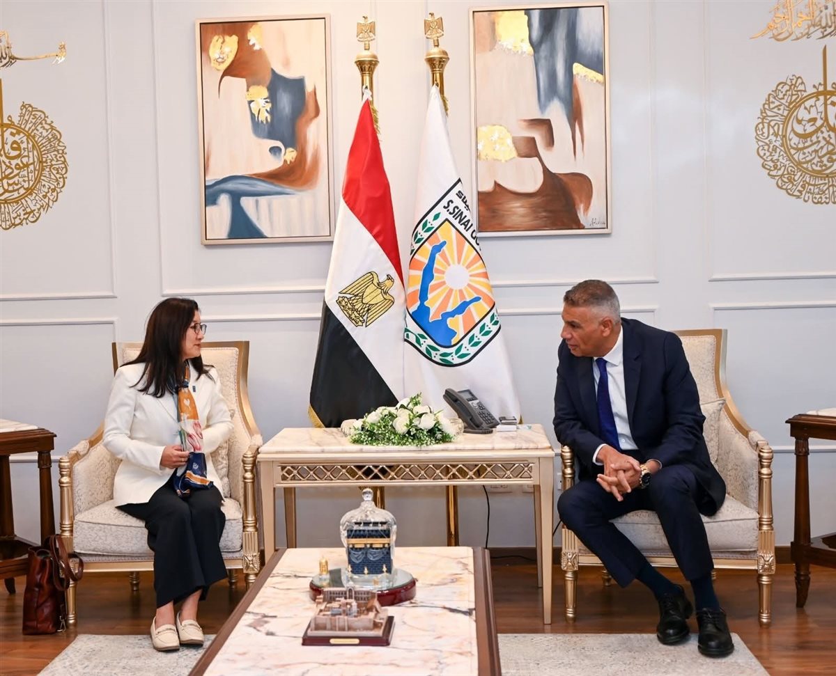 محافظ جنوب سيناء يلتقي ممثل برنامج الأمم المتحدة الإنمائي 