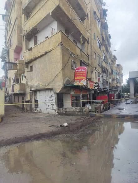 جانب من المنازل المتضررة&nbsp;