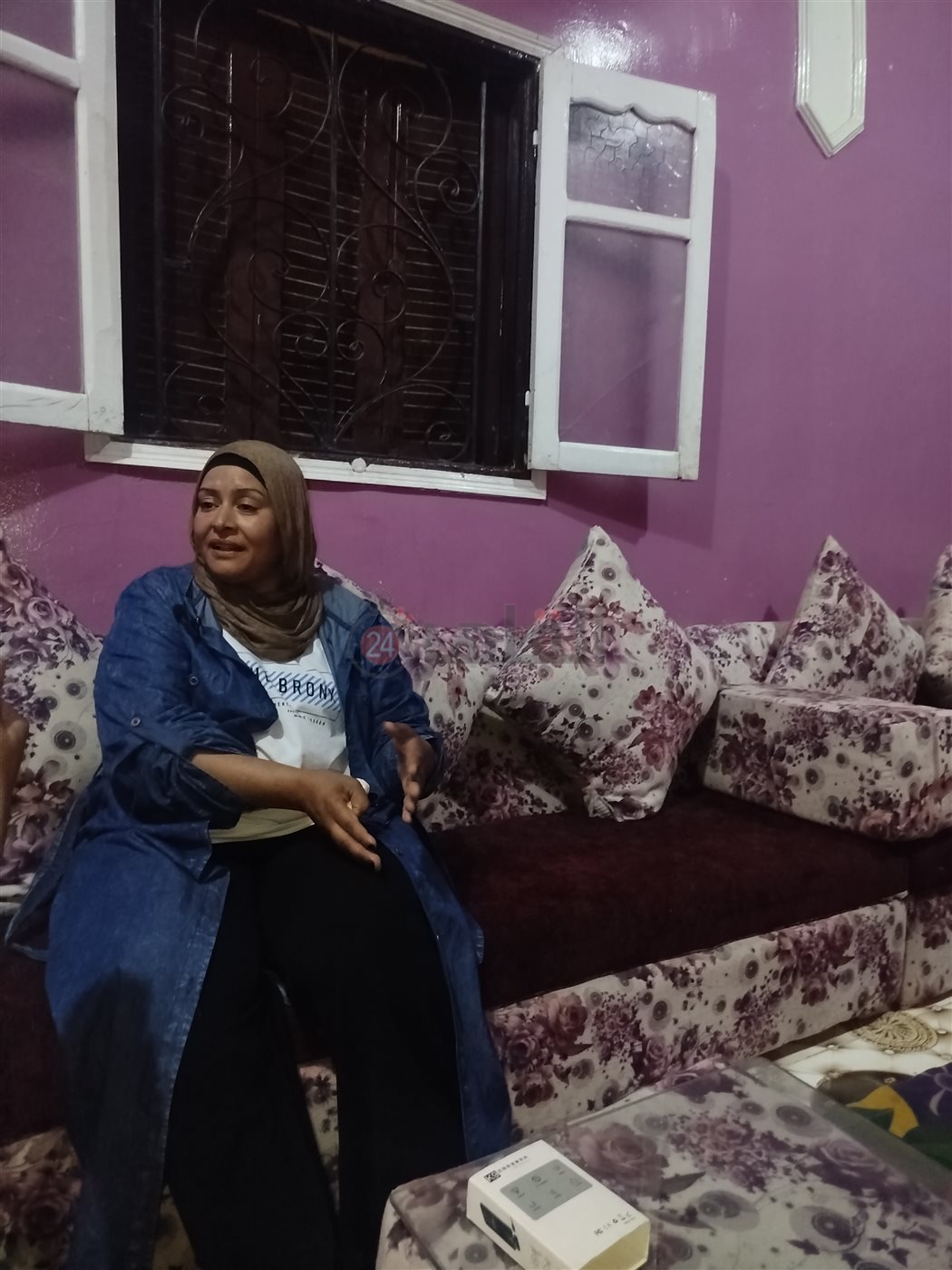 السيدة رشا عنتر خلال حديثها للقاهرة 24&nbsp;