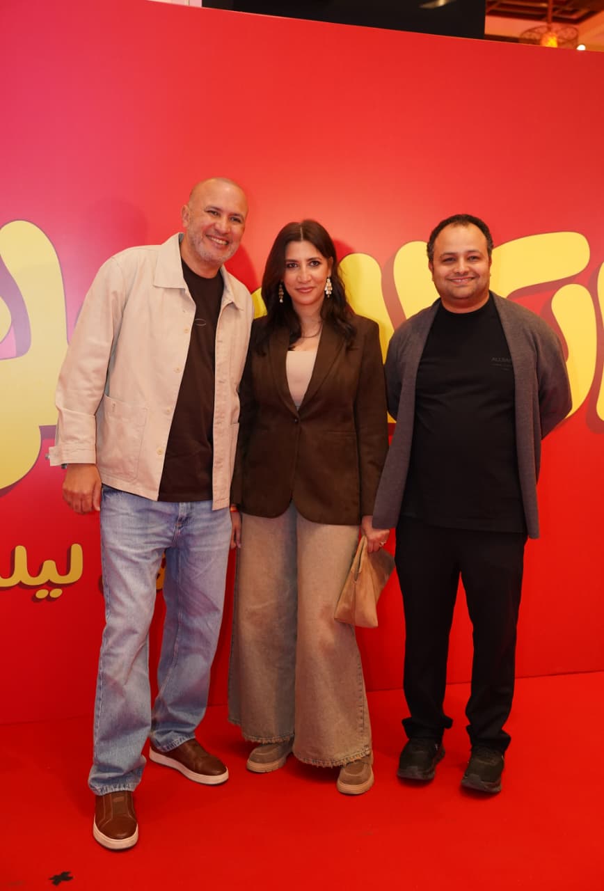 شيرين وخالد دياب في العرض الخاص لفيلم الكلام على إيه