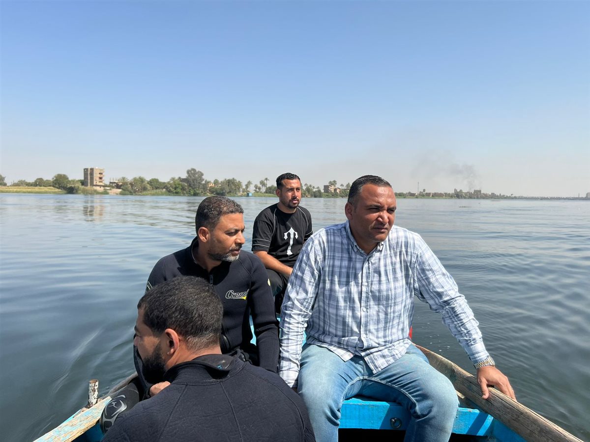 البحث عن ضحايا الغرق في نجع حمادي&nbsp;