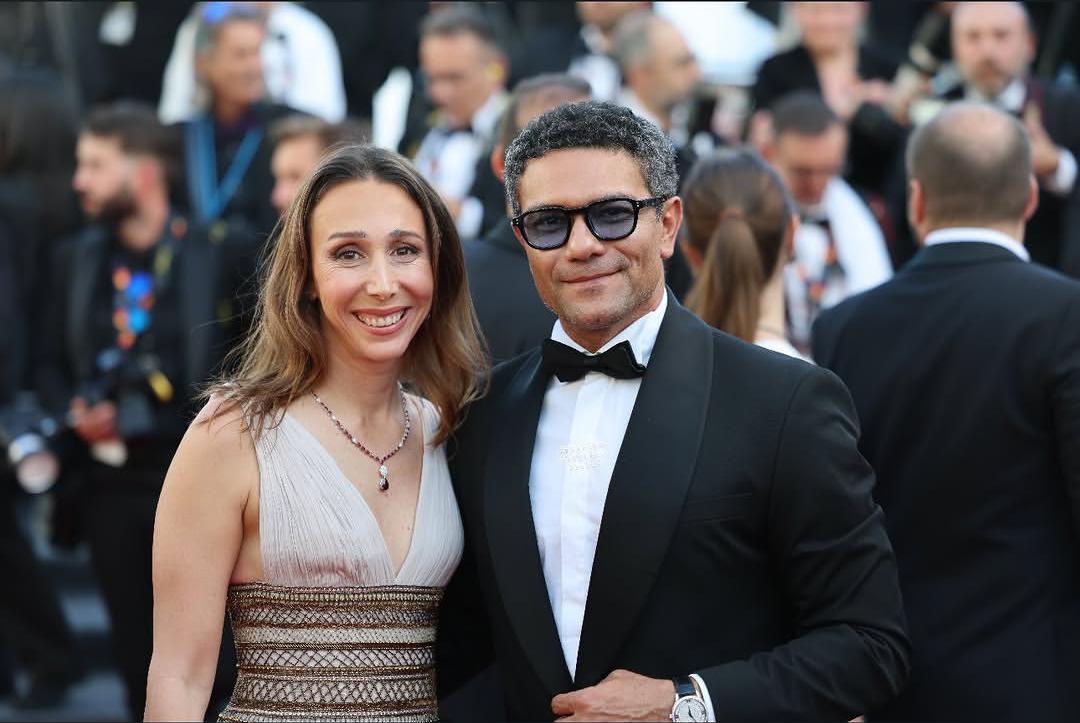 آسر ياسين وزوجته في مهرجان كان السينمائي 2026