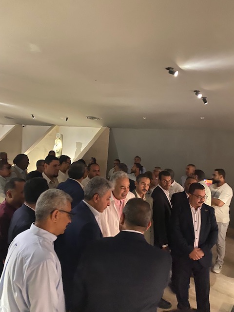 وزير السياحة داخل المتحف&nbsp;