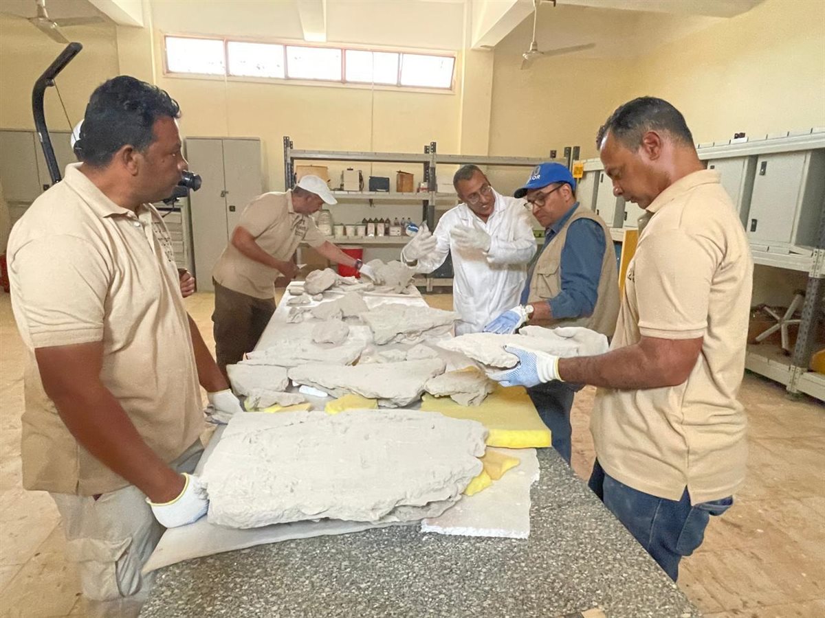 السدات الطينية الأصلية لمقبرة الملك توت عنخ آمون