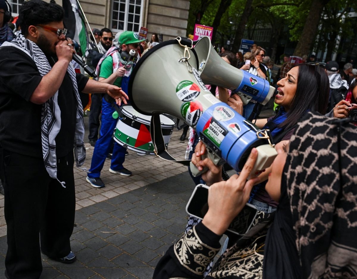 احتجاجات مؤيدة لفلسطين في لندن