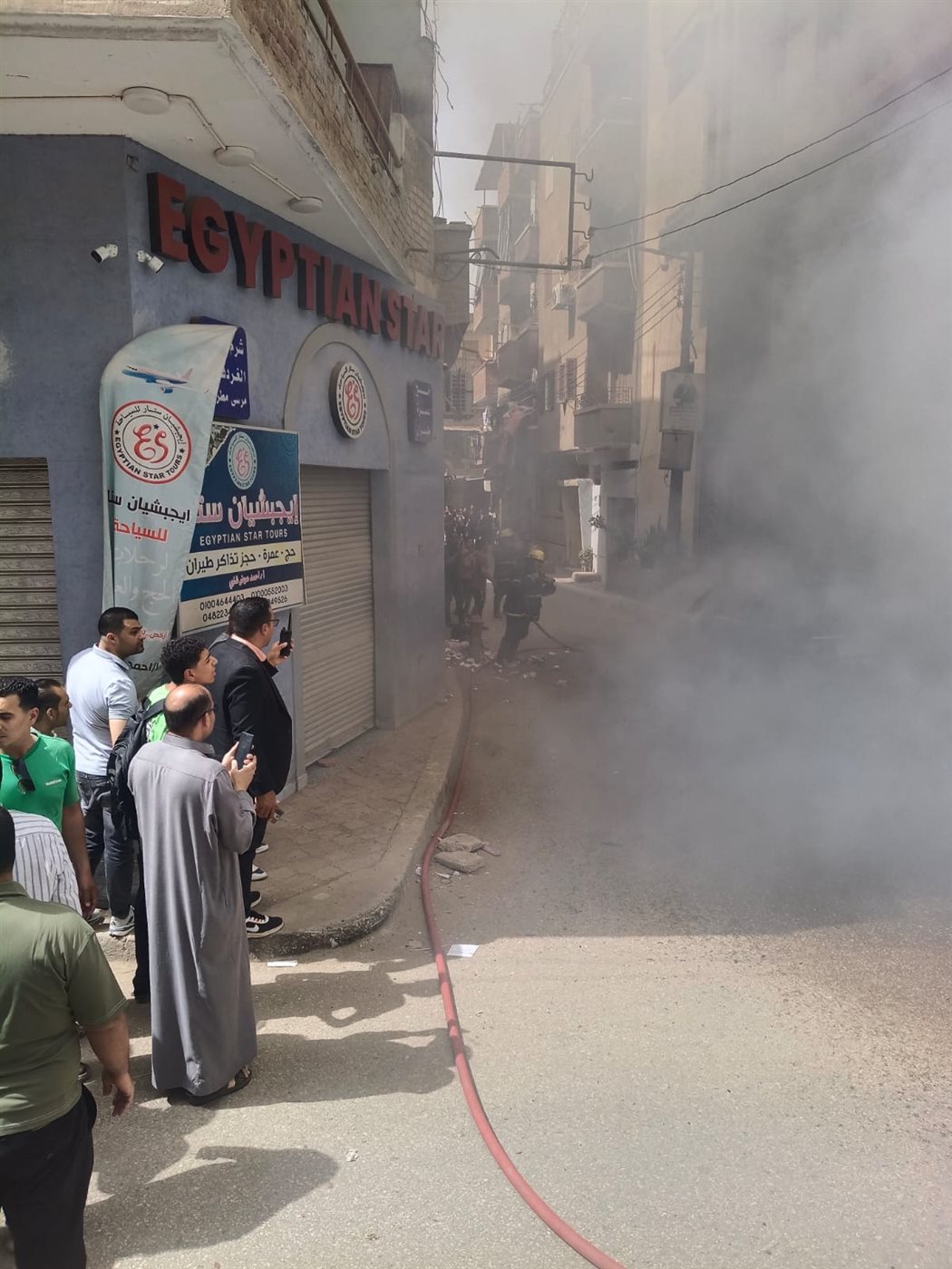 حريق سيارة ملاكي بالمنوفية
