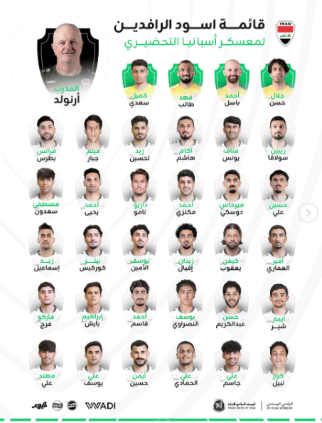 <strong>قائمة منتخب العراق في كأس العالم 2026 </strong>