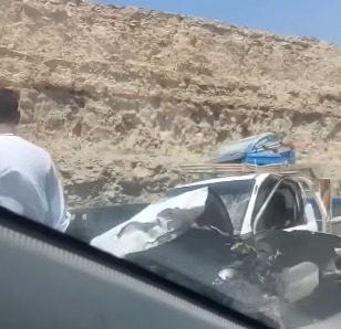 <strong>تصادم عدد من السيارات أعلي طريق الاوتوستراد بحلوان</strong>