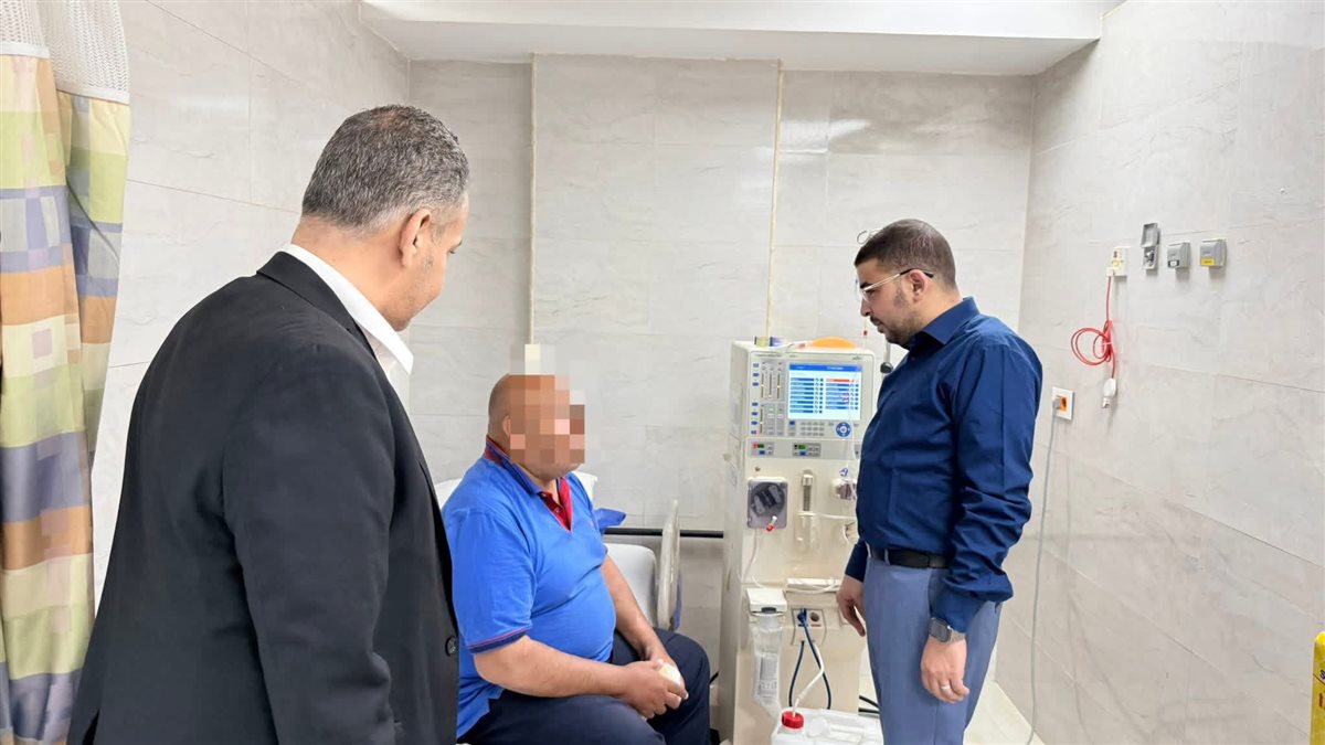 جولة لتفقد مرضى الغسيل الكلوي بمستشفى الكرنك&nbsp;