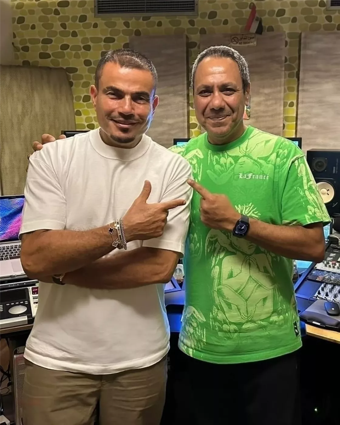أمير محروس مع الهضبة عمرو دياب&nbsp;