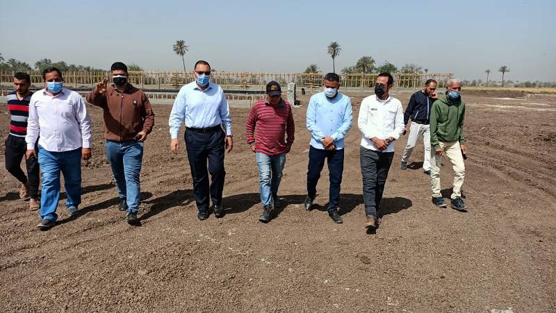 إنشاء مشروع الصرف الصحي بقرية نبتيت
