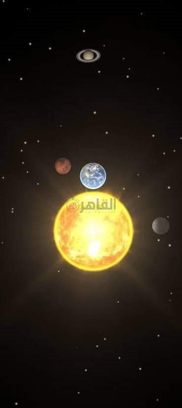 تقابل لكوكب زحل مع الشمس 