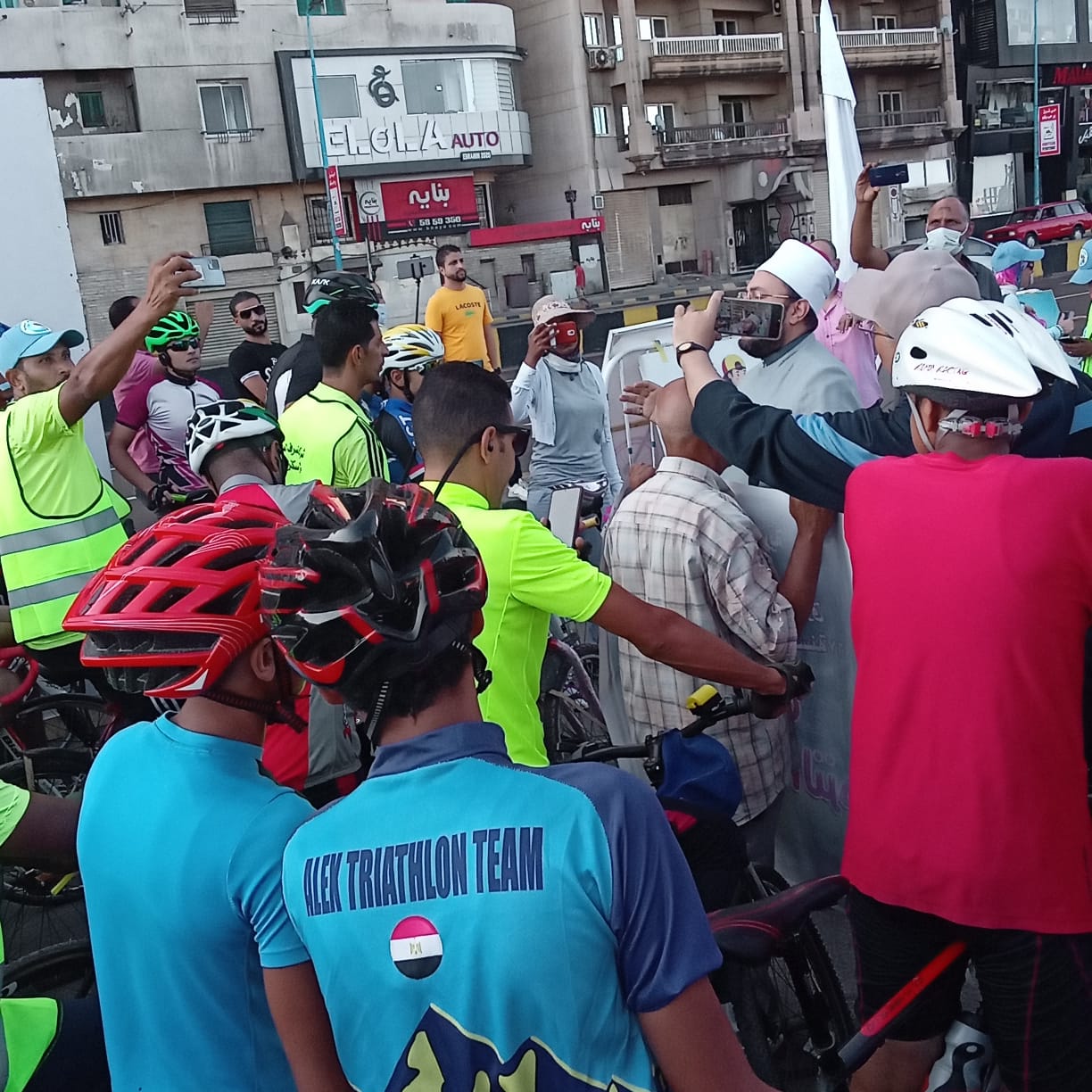 وعظ الازهر فى الاسكندرية يشارك فى مارثون الدراجات 2