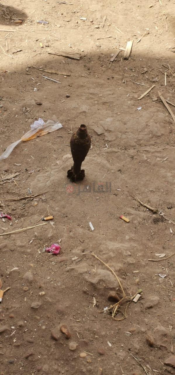 العثور على دانة من مخلفات الحرب