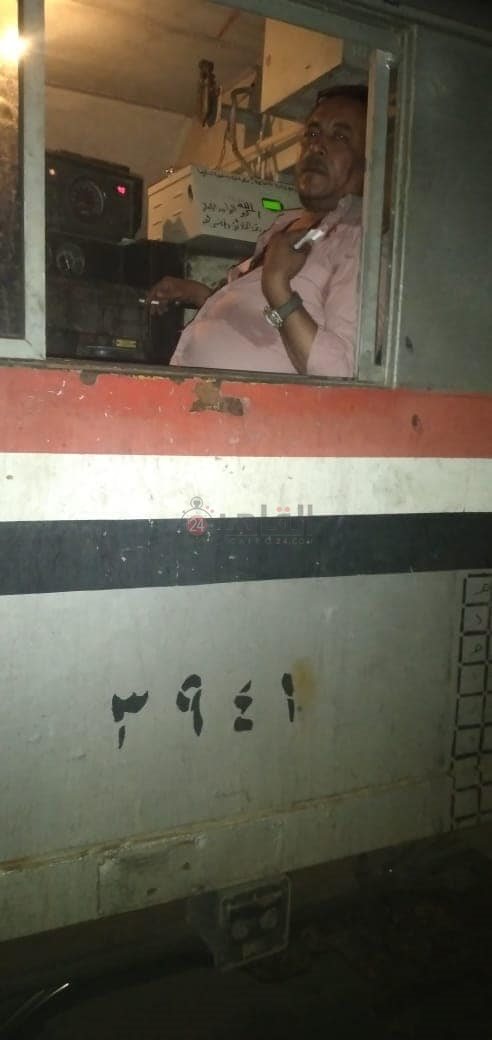  اصابة محمود محمد هميمى قائد القطار