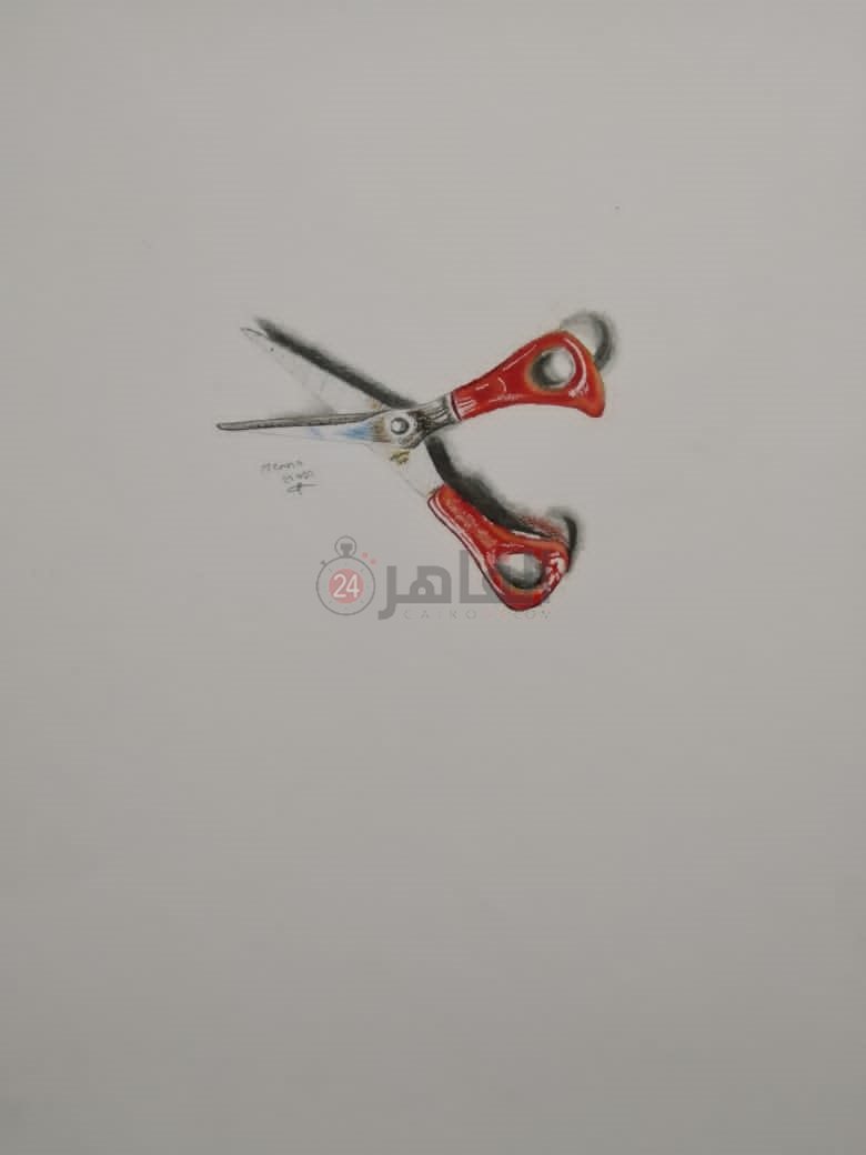 رسمة مقص
