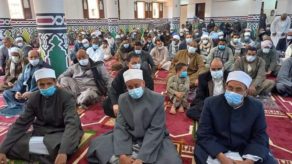 افتتاح مسجد الشهيدين بمنطقة الشغب في إسنا  - قص
