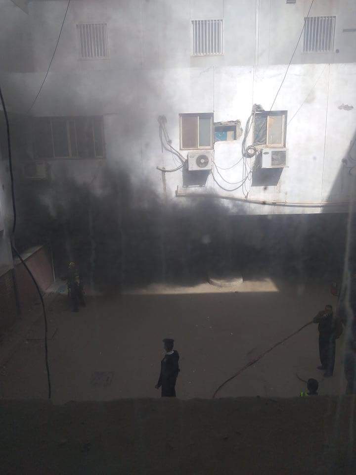 نشوب حريق بمستشفى أسيوط الجامعي 
