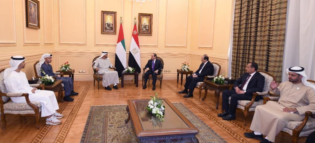 السيسي يستقبل ولي عهد أبو ظبي (7)