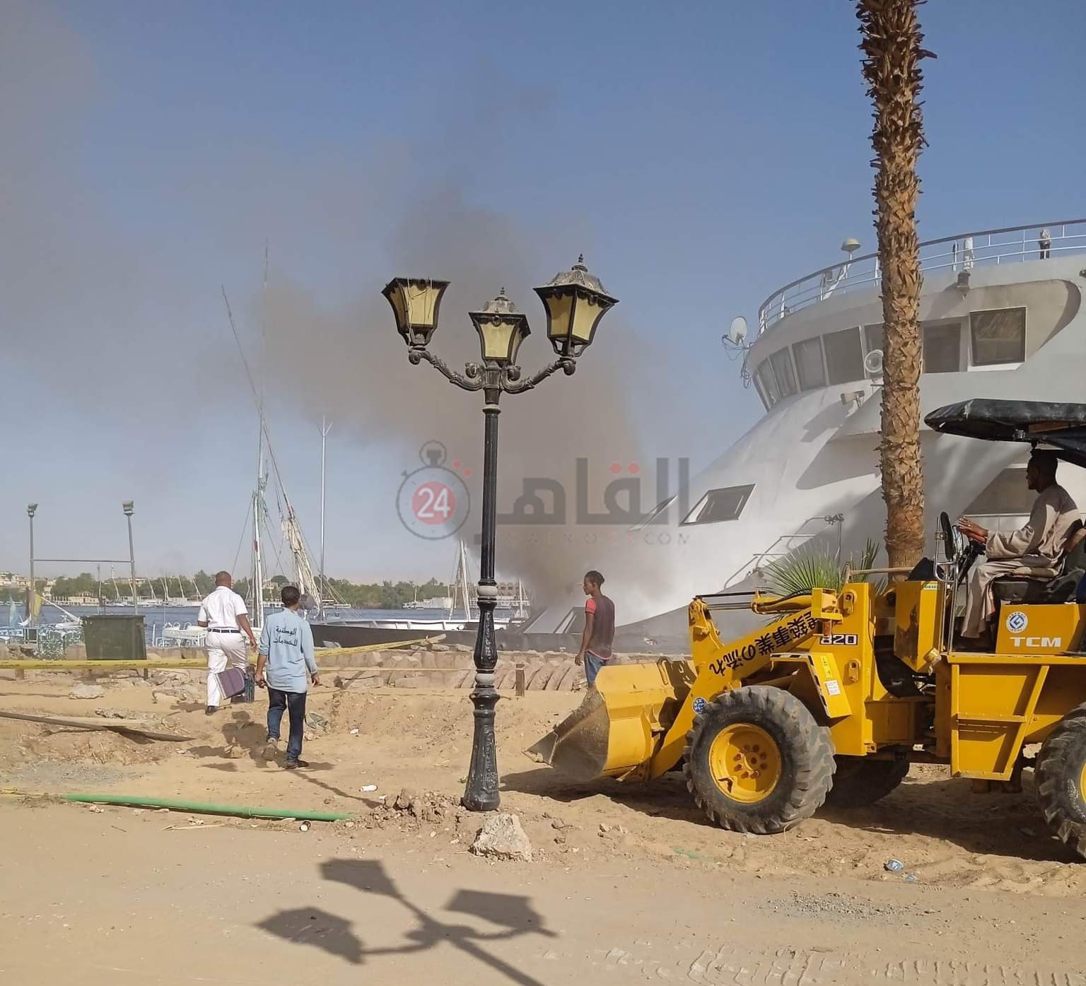 حريق مركب الأقصر 