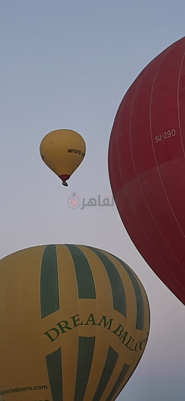 خروج رحلات البالون الطائر في الأقصر