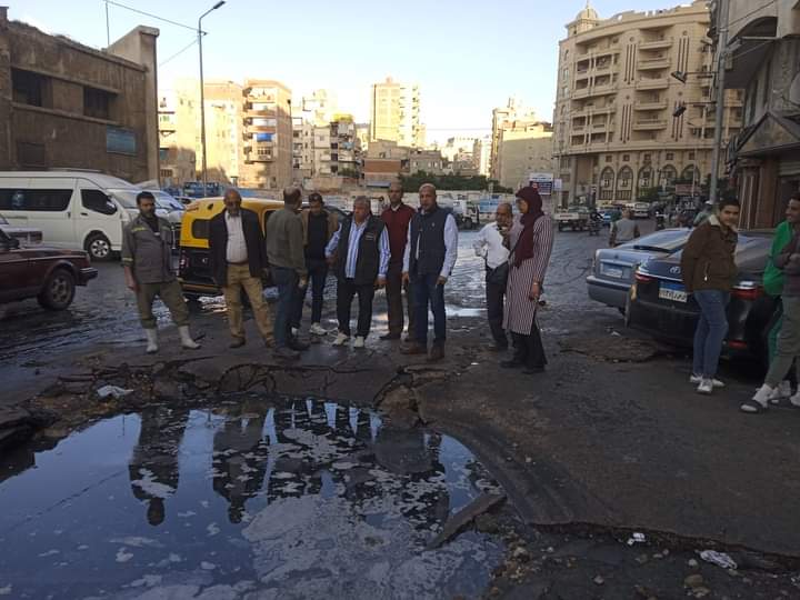 هبوط أرضي في الإسكندرية 