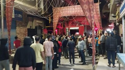 حريق بمطعم مشويات شهير بمنطقة زرب في السويس 