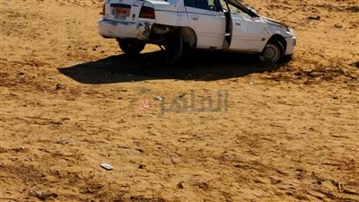 إصابة 3 أشخاص في انقلاب تاكسي على طريق أسيوط الغربي بالفيوم
