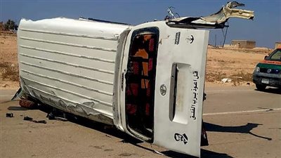 ننشر أسماء ضحايا ومصابي حادث تصادم ميكروباص بسيارة نقل على طريق مطروح السلوم