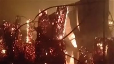 حريق يلتهم مصنع كرتون بطريق إسكندرية الصحراوي | بث مباشر