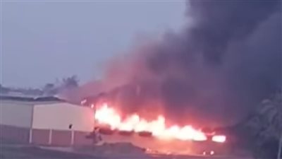تفاصيل نشوب حريق في مخزن شيبسي على طريق المحلة طنطا | بث مباشر