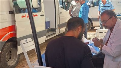 بدء حملة التبرع بالدم لصالح الشعب الفلسطيني بجامعة الإسكندرية