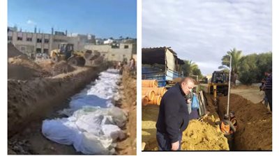 من الحفر للتطوير إلى الحفر لدفن الشهداء.. مشروعات التنمية بغزة تتحول إلى مقابر جماعية│صور