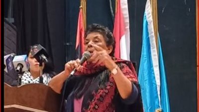  المناضلة الفلسطينية مريم أبو دجة: الموت في غزة شرف.. ولو بلدي مش محتلة كنت طلعت فنانة