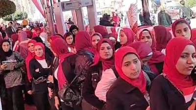 إقبال كبير من طلاب جامعة الزقازيق على لجان المغتربين للمشاركة في الانتخابات الرئاسية | بث مباشر 