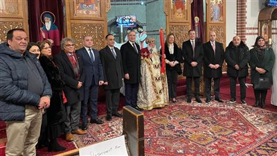 السفير المصري يحتفي وسط الجاليات المصرية بعيد الميلاد المجيد في برلين