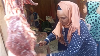 44 سنة في المهنة.. روحية أشهر جزارة ببني سويف أرملة وربيت ولادي منها| فيديو