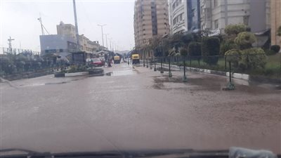 تساقط أمطار غزيرة على مناطق متفرقة بالإسكندرية
