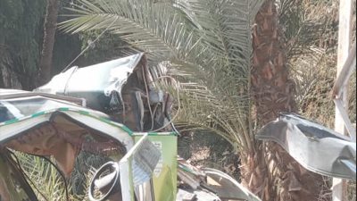 إصابة 7 أشخاص إثر حادث تصادم سيارة ميكروباص بعمود إنارة بسوهاج