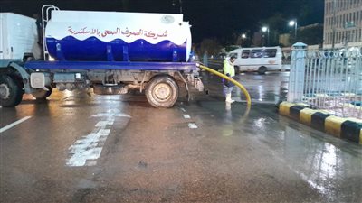 سقوط أمطار رعدية على مناطق متفرقة في الإسكندرية 