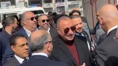 وصول محمود الخطيب ومجلس إدارة الأهلي إلى نادي الزمالك | بث مباشر