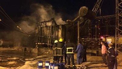 نشوب حريق داخل محطة محولات كهرباء بالمنيا.. تفاصيل 