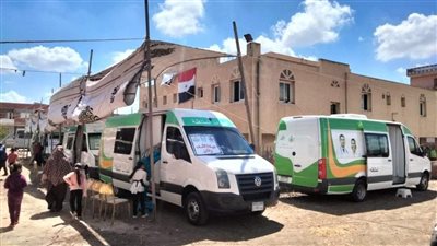 قافلة طبية مجانية بقرية 