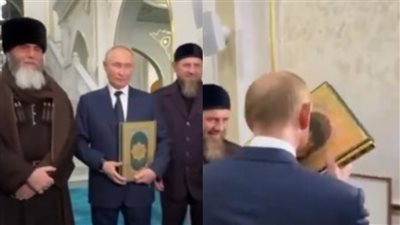 محرم شرعا.. أستاذ حديث يفجر مفاجأة بشأن احتضان بوتين المصحف خلال زيارته الشيشان 