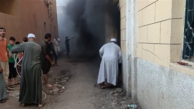 السيطرة على حريق مسجد الفاروق في الجيزة