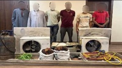 تكييفات ودراجات نارية.. ضبط لصوص السرقة بالمنيا 