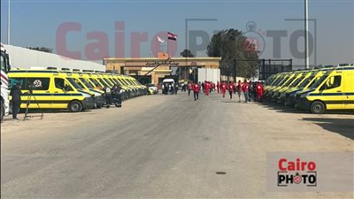 وزيرا الصحة والتضامن يشهدان اصطفاف سيارات الإسعاف والمساعدات الطبية أمام معبر رفح | بث مباشر