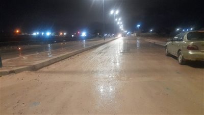 سقوط أمطار على عدة مناطق بمطروح والساحل الشمالي | صور