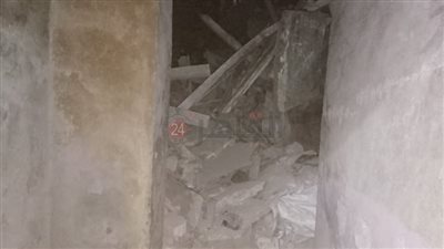 إخلاء أسرتين من عقار بعد تعرضه لانهيار جزئي بالمطرية 